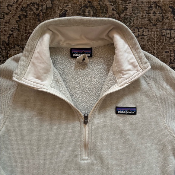PATAGONIA Better Sweater Quarter Zip Fleece Pullover
Medium Cream - Picture 5 of 11
